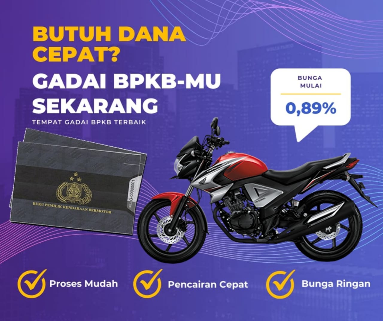 Kredit Jaminan Bpkb Motor Honda NewMegapro Cw Dapat Dana Berapa? Seperti Ini Simulasinya